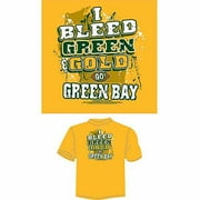 Green Bay Football "i Bleed Green & Gol