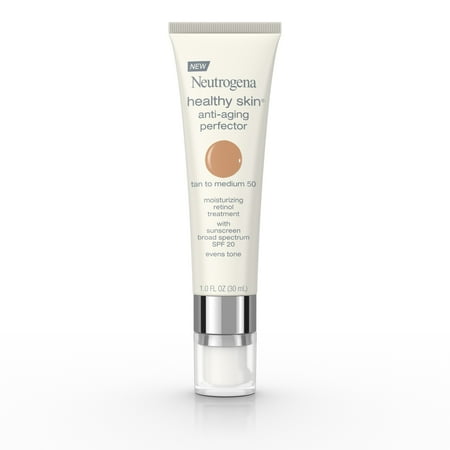 Neutrogena Healthy Skin Anti-Aging Perfector Spf 20, Retinol Treatment, 50 Tan To Medium, 1 Fl. (Best Makeup For Aging Skin Over 50 2019)