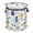 Cute Flowers Ladybugs, variant on Pop-Up Collapsible Laundry Hamper With Zippered Lid Dual Handles 50L Cute Flowers Ladybugs