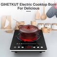 thumbnail image 4 of GIHETKUT Electric Cooktop Single Burner, 1800W Electric Stove Top with Touch Control, 9 Power Levels, Kids Safety Lock & Timer, Overheat Protection,1, 4 of 9