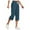 Dark Blue, variant on TMOYZQ Womens Capri Pants Causal Wide Leg Loose Comfy Drawstring Joggers Lightweight Soft Athletic Workout Yoga Sweatpants Baggy Cropped Pants with Pockets