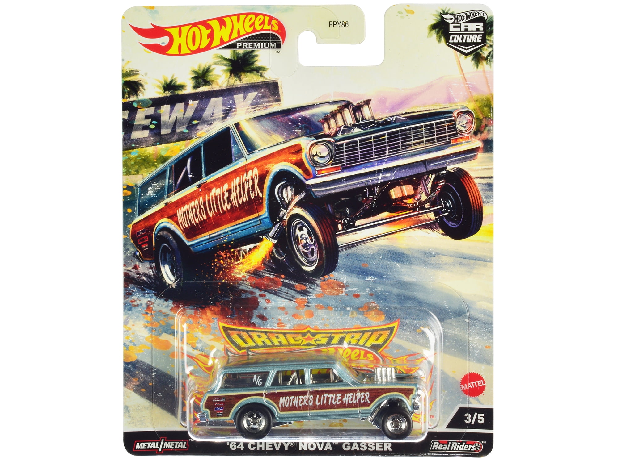 Hot Wheels Premium Car Culture Drag Strip - Set of 5 or Assorted Style
