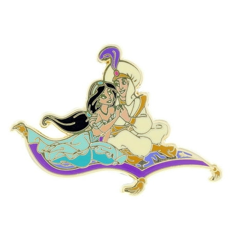 Medal Disney Pin - Disney Parks Aladdin and Jasmine on Magical Carpet Pin New with Card