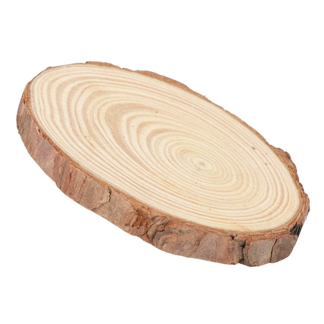 Natural Wood Slices, Wood Kit Circles Coastes CenterPieces Wedding Unfinished Craft With Tree Bark For Coasters For Gifts Labels