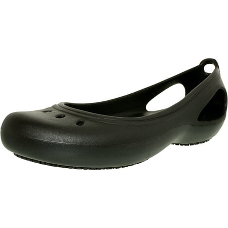 Crocs Women's Kadee Work Flat Black Ankle-High Rubber Shoe - 9M ...