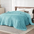 thumbnail image 2 of Manta polar para cama, tamaño king, azul río, suave, 275 x 230 cm, 2 of 9