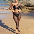 thumbnail image 2 of Levmjia Women's Lingerie Set Lace Bikini Long Sleeve Bodysuit All Seasons Comfortable Polyester Two Piece Outfit for Home Date Night, 2 of 6