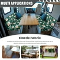thumbnail image 3 of FOR U DESIGNS Santa Claus Christmas Tree Pattern 2 Pcs RV Dinette Cushion Covers Breathable Camper Cushion Slipcover Stretch 2 Seat Sofa Chair Cover Camper Seat Covers Dinette Booth, 3 of 7