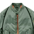 thumbnail image 5 of Kakii Men's Bomber Jacket Lightweight Casual Spring Fall Windbreaker Zip Up Coat with Pocket, 5 of 5