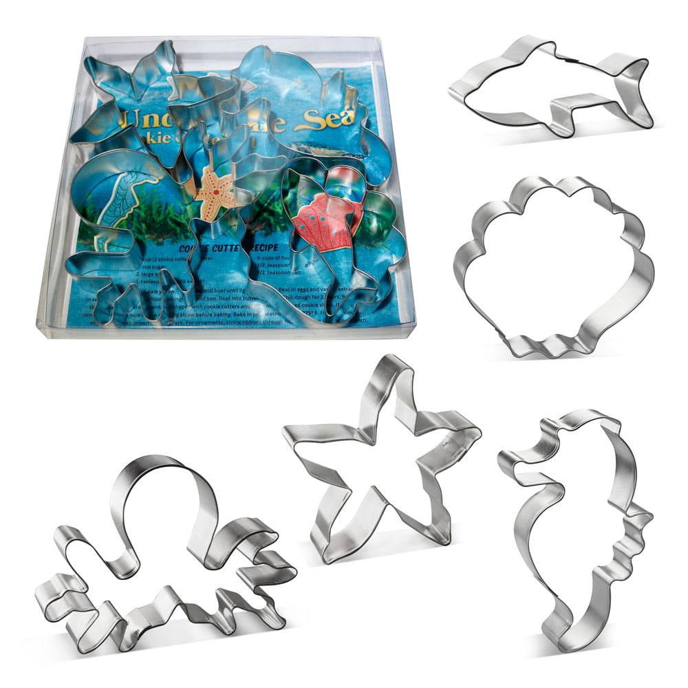 Under The Sea Cookie Cutter 5 Pc Set L9028 Foose Cookie Cutters US