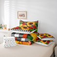 thumbnail image 6 of Homewish Rustic Sunflower 7pcs Bedding Comforter Set,Country Ladybug Queen Bedding Sets,Orange Red Black Queen Sheet Sets For Boys Girls,Breathable Home Decor Reversible, 6 of 8