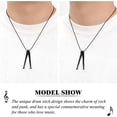 thumbnail image 4 of 3D Drum Sticks Music Charm Pendant Necklace Drumsticks for Ashes Stainless Steel Rock Drummer Music Keepsake Urn Necklace, 4 of 7
