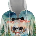 thumbnail image 4 of Merry Christmas Santa Reindeer Antlers Goldendoodle Sleigh Xmas Winter Holiday All Over Print 3D Hooded Duffle Toggle Coat Doodle Dog Lover Gifts Idea - 00023, 4 of 6