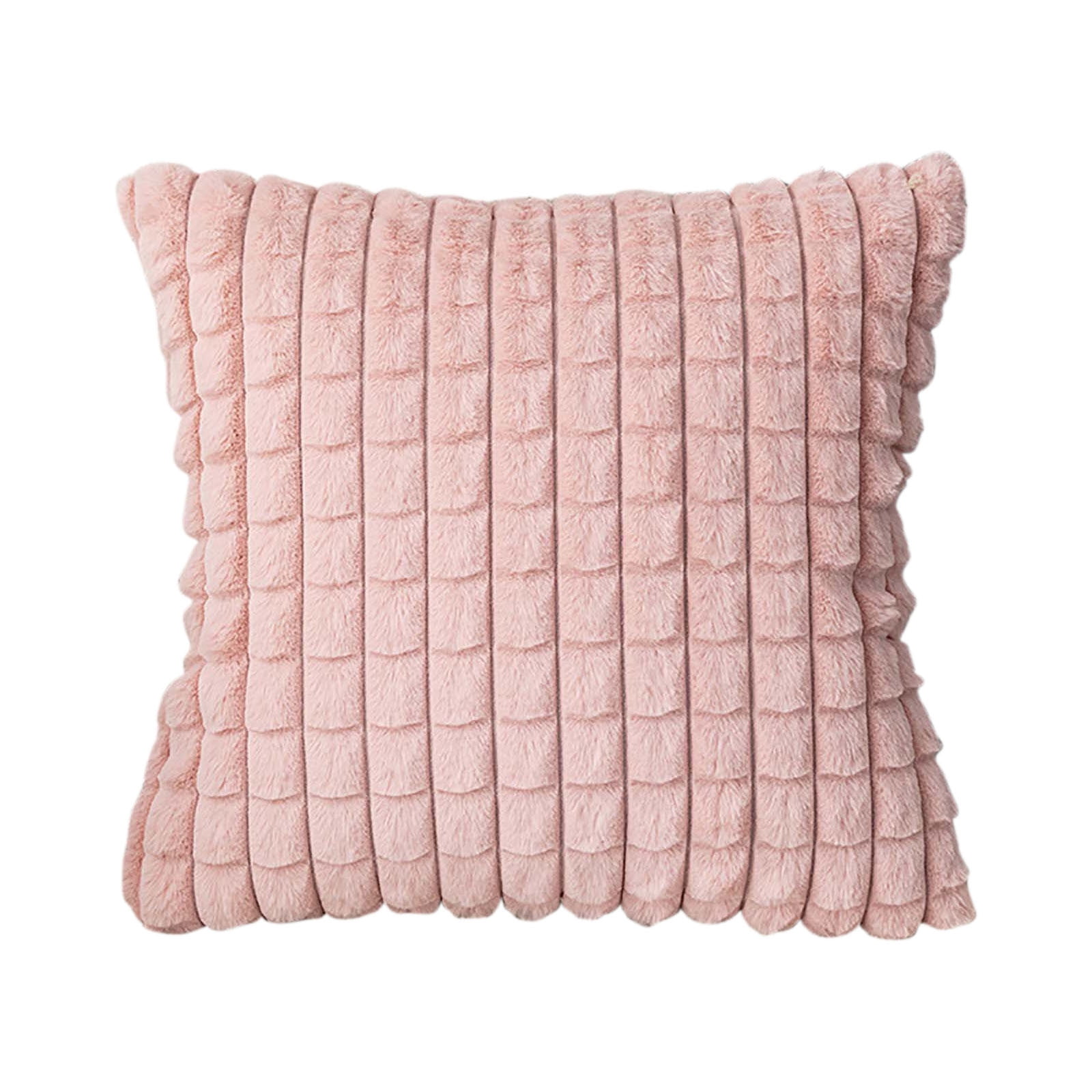 Nkmbld Cooling pillow Cover New Home Living Room Cushion Cover Bedroom Headboard Pillow Cover Including Pillow Core, Standard/Queen, Pink
