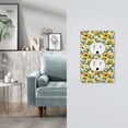 thumbnail image 5 of Haiem Sunflowers And Butterflies Pattern Decorative Wall Plates, 1-Gang 5.0" x3.0", Unbreakable Thermoplastic Faceplate Cover for Decorator Receptacle Outlet & Switch-Style S, 5 of 6