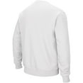 thumbnail image 3 of Men's Colosseum White Rutgers Scarlet Knights Arch & Logo Crew Neck Sweatshirt, 3 of 5