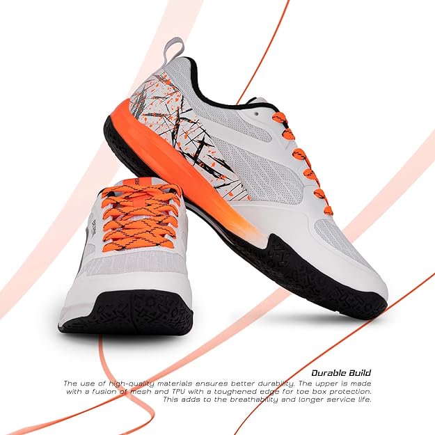 Hundred HBFS-2M098-2-9.0 Beast Max Badminton Shoes - White
