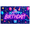 5A, variant on Neon Style Happy Birthday Banner with Balloons Cake Party Hats Background Backdrop Decor for Birthday Party Celebration Photography Props Decorations