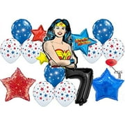 DC Wonder Woman Ultimate 7th Birthday Balloon Pack