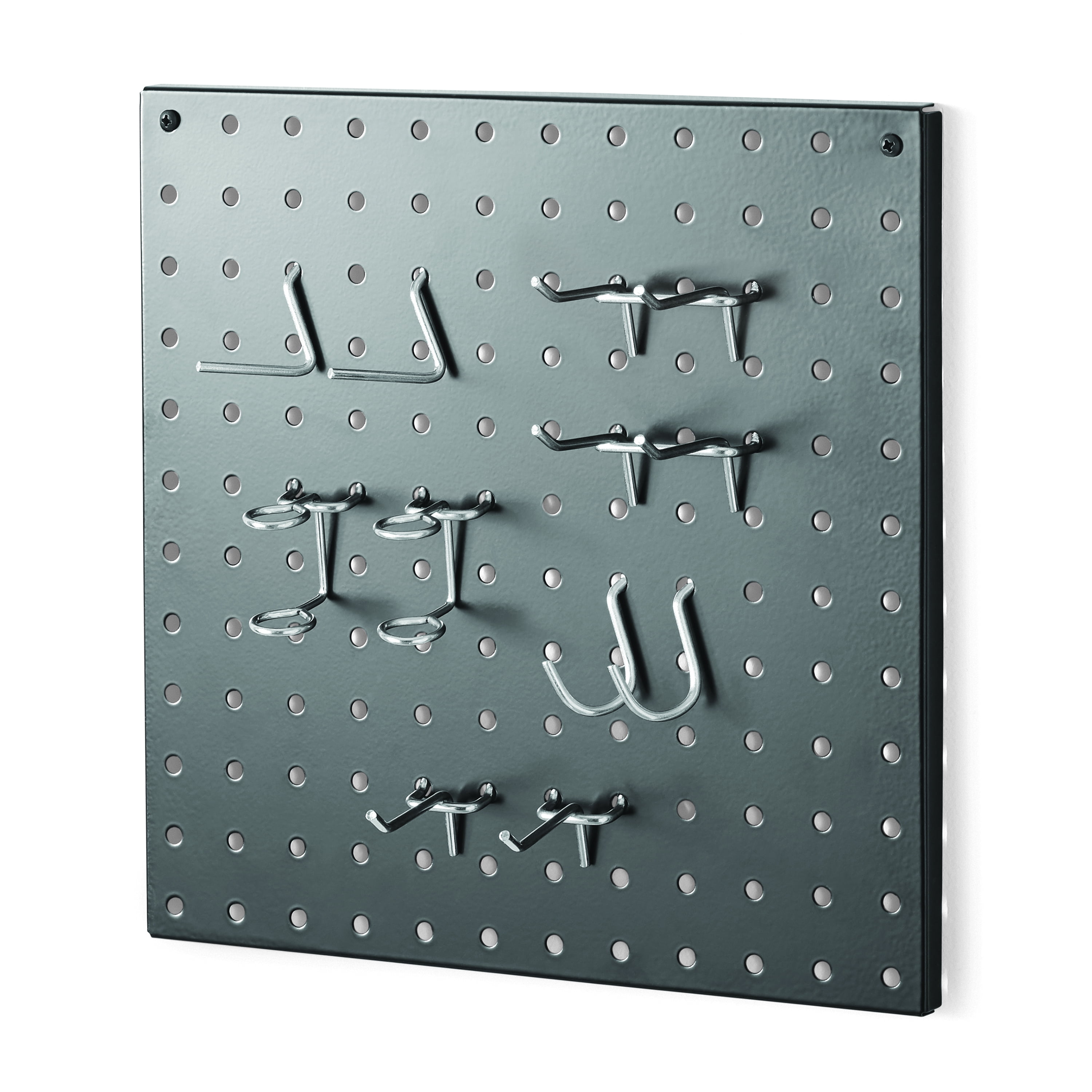 Hyper Tough 11Piece Black Steel Pegboard Kit with 10 Accessories