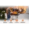 thumbnail image 6 of 4 Burner BBQ Propane Gas Grill with Side Burner 42000 BTU Stainless Steel Barbecue Grill with Enamel Coated Grates and Side Tables for Outdoor Cooking Kitchen and Patio Backyard, 6 of 27