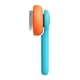 thumbnail image 2 of Cepillo para el cuidado de mascotas, herramientas para gatos Suministro de removedor de cabello Accesorios de autolimpieza Cepillo para peinar Peine naranja azul, 2 of 3