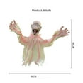 thumbnail image 2 of Halloween Horror Decoration Inserts Swinging Zombies Sound Control Decoration Scary Props Halloween Decor, 2 of 9