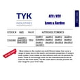 thumbnail image 4 of TYK Industries Heavy Duty Radial/Bias ATV Inner Tubes 25x8-12, 25x9-12, 25x10-12 Pair, 4 of 5
