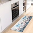 thumbnail image 6 of SKYSONIC White Roses Kitchen Mats 20"x39" Absorbent Non Slip Runner Rug Machine Washable Kitchen Floor Mat for Home Bathroom Door, 6 of 7