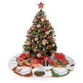 thumbnail image 4 of XMXY Halloween Christmas Tree Skirt, Holiday Cute Gnomes Broom Holiday Party Indoor Decorations Ornaments, 48" Inch, 4 of 5