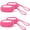 pink, variant on Silicone Luggage Tag for Suitcases, Silicone Luggage Tag with Name ID Card Perfect to Quickly Spot Luggage Suitcase, Silicone Bag Tags for Backpacks 4 Pcs (Pink)