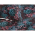 thumbnail image 3 of Ambesonne Floral Design Quilted Bedspread Set 3 Pcs, Gothic Japanese Bloom, Twin, Dark Coral Deep Sky Blue, 3 of 4