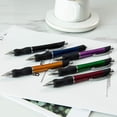 thumbnail image 4 of MiSiBao Bolígrafos retráctiles de tinta negra, bolígrafo de trabajo de punta media de 1 mm, escritura suave para hombres, mujeres, negocios de oficina (12 unidades + 4 recambios), 4 of 8