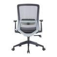 thumbnail image 5 of LeisureMod Ergonomic Office Chair Mid-Back Mesh Conference Chair Swivel Computer Chair With Adjustable Height & Armrests Ingram Series In Grey, 5 of 9