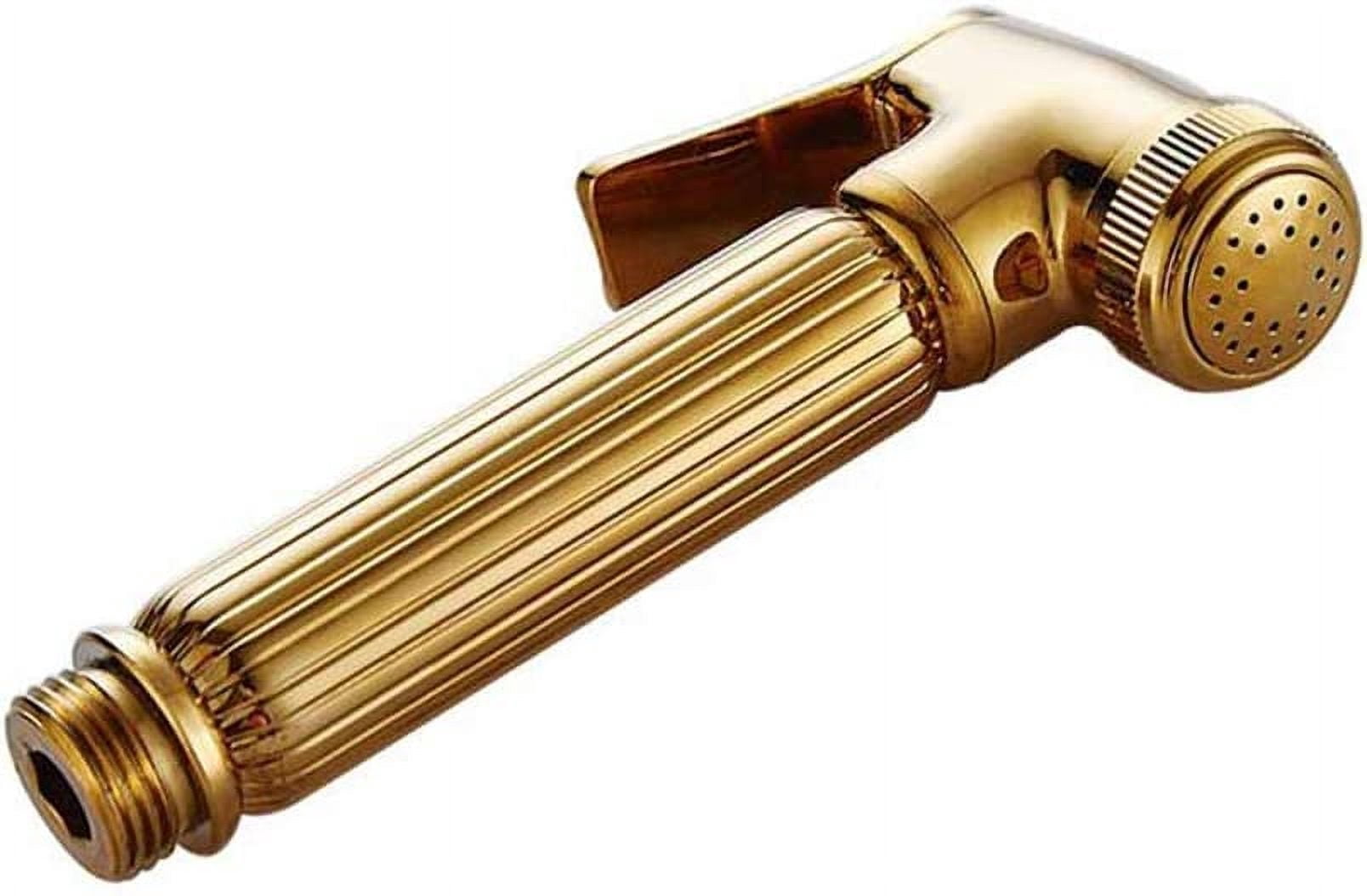 Bidet Sprayer Faucet Set with Cold Water Brass Handheld Toilet Bidet Attachment Pressure Sprayer Wall Mount Single Handle Bidet Spray Set for Personal Hygiene,Antique