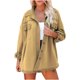 thumbnail image 1 of Abrigo de manga larga con bolsillo para mujer, chaqueta con cuello vuelto liso para mujer Fridja hkj893, 1 of 1