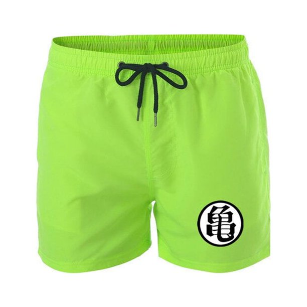 Pantalones cortos con estampado de Son Goku para hombre y mujer, pantalón informal de cintura alta con cordones elásticos, holgado, para ocio y playa Fivean unisex