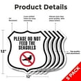 thumbnail image 2 of Please Do Not Feed The Sea Gulls (5 Pack) 12 inch X 12 inch Shield-Shaped Rust-Free Aluminum Metal Signs Weather Resistant Made in the USA, 2 of 6