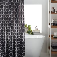 MoDRN Geometric Print Shower Curtain
