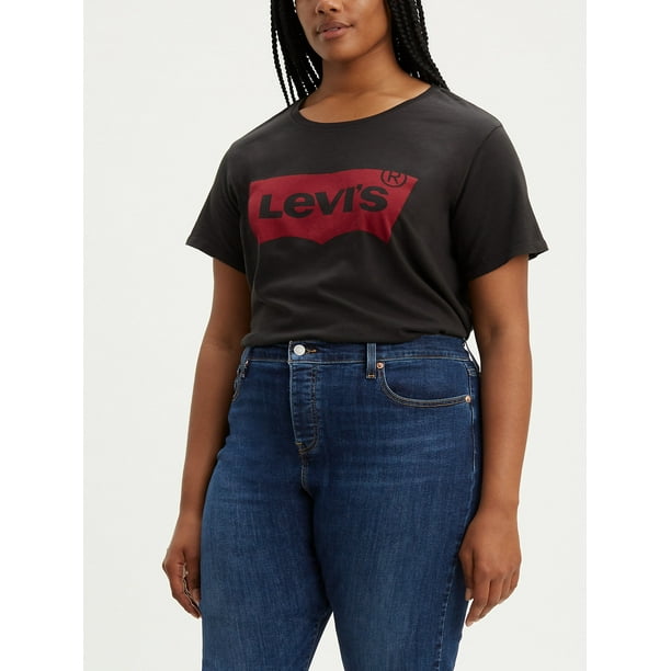 Levi’s Women’s Plus Size Perfect Graphic Short Sleeve T-Shirt