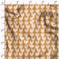 thumbnail image 2 of Soimoi Orange Rayon Crepe Fabric Hen Bird Printed Craft Fabric by the Yard 46 Inch Wide, 2 of 6