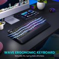 thumbnail image 2 of Combo inalámbrico de teclado y mouse COLIKES ergonómico con retroiluminación RGB, 2 of 8