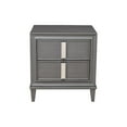 thumbnail image 4 of Alpine Furniture Lorraine Wood 2 Drawer Nightstand in Dark Gray, 4 of 6