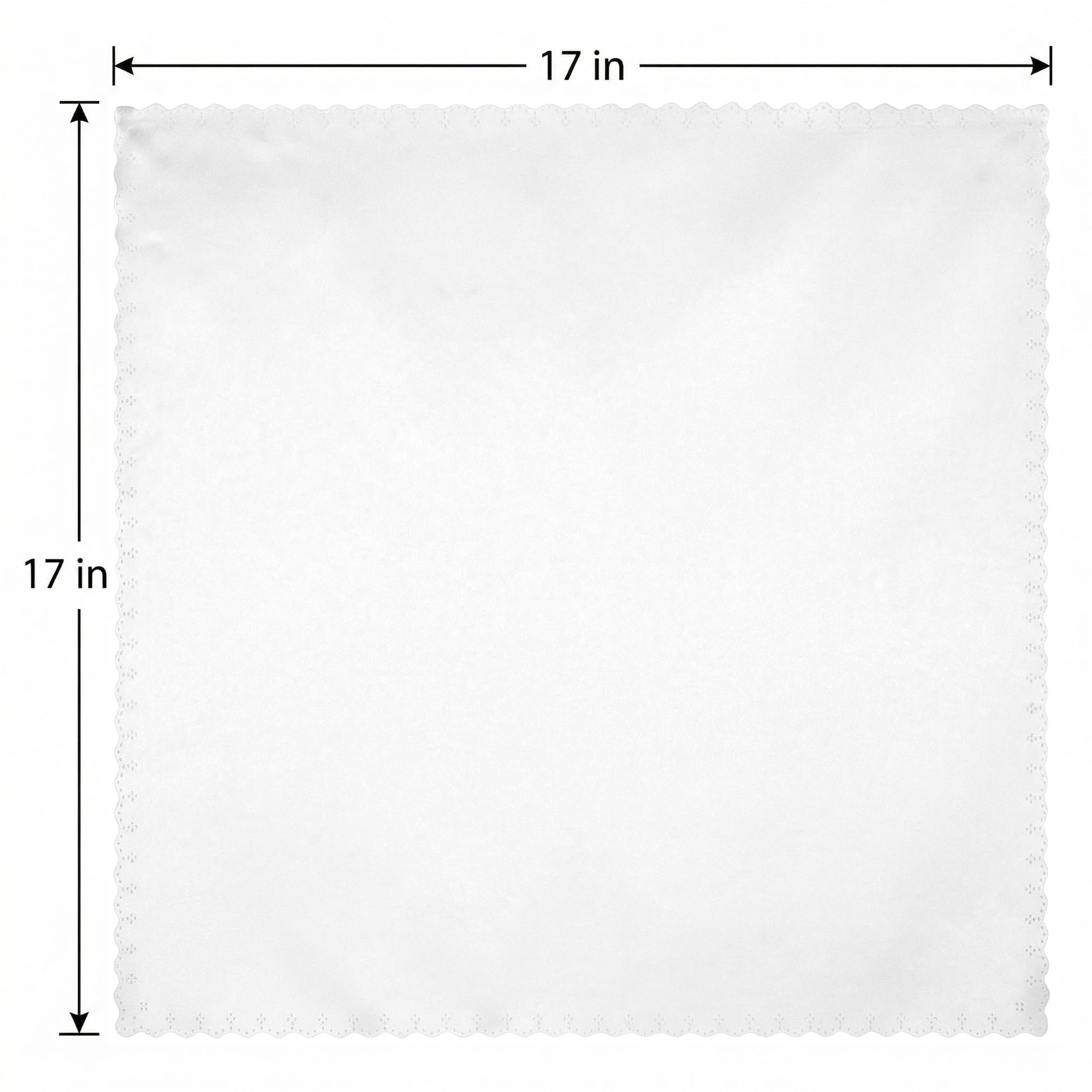 Unique Bargains 12Pcs Satin Washable Cloth Napkins White 17x17inch