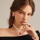thumbnail image 3 of Fiudx Conjunto de Joyería Nupcial, Impresionante Collar con Gemas En Forma de Gota de Agua, Elegante Par de Pulsera y Pendientes, Anillo Brillante, Ideal para Bodas y Fiestas de Noche, El Regalo Perf, 3 of 6