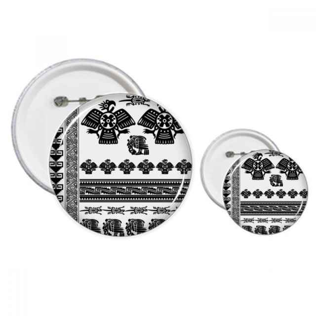 Egipto el faraon Pattern arte silueta Insignia insignia botón diseño conjunto