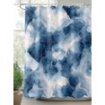 thumbnail image 2 of Shower Curtains Abstract Blue White Painting Bath Curtain Modern Art Waterproof Bathroom Shower Curtain Set with Hooks Decoration 36 x 72 Inches, 2 of 7