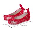 thumbnail image 2 of 1 Pair Chinese Style Embroidery Slippers Fashionable Wedge Heel Hanfu Shoes, 2 of 7