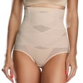 thumbnail image 1 of Women Butt Lifter Shapewear Hi-Waist Double Tummy Control Panty Waist Trainer Body Shaper, 1 of 6