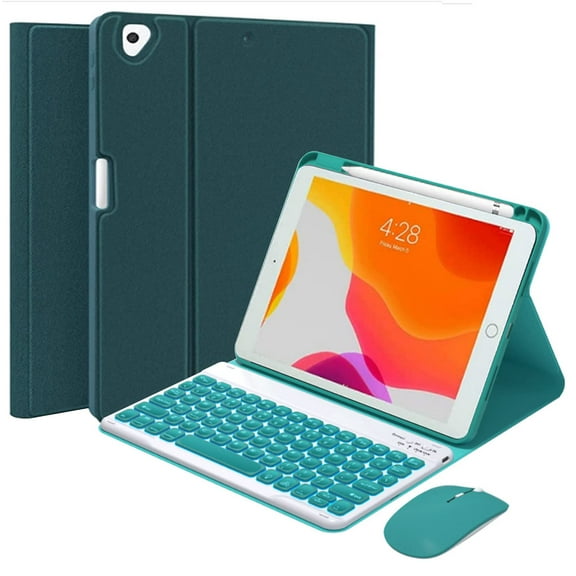 MATN Backlit Keyboard Case Compatible with iPad 9th/8th/7th Generation 10.2 inch, Magnetically Detachable Wireless Keyboard Mouse, Smart with Pencil Holder Pro 10.5"